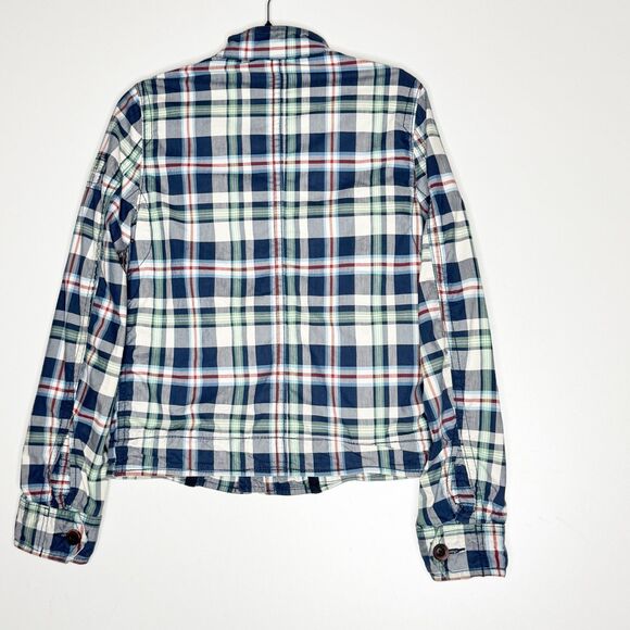 Abercrombie Fitch Kids Hamilton Jacket Plaid  Zip Up Y2K Boy's Size Medium - Picture 6 of 7